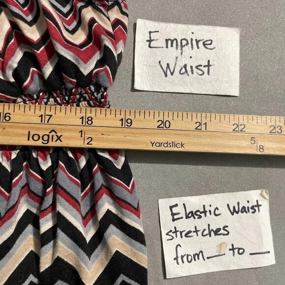 Y2K Eyeshadow Size Medium Chevron Striped Sequin Babydoll Sleeveless Top Zig Zag - Picture 9 of 10